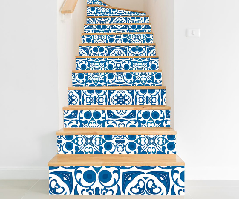 Öntapadós, vízálló lépcső-dekoráció