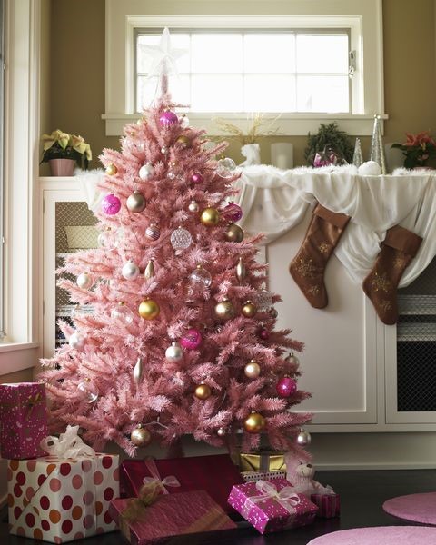 pink karácsonyfa